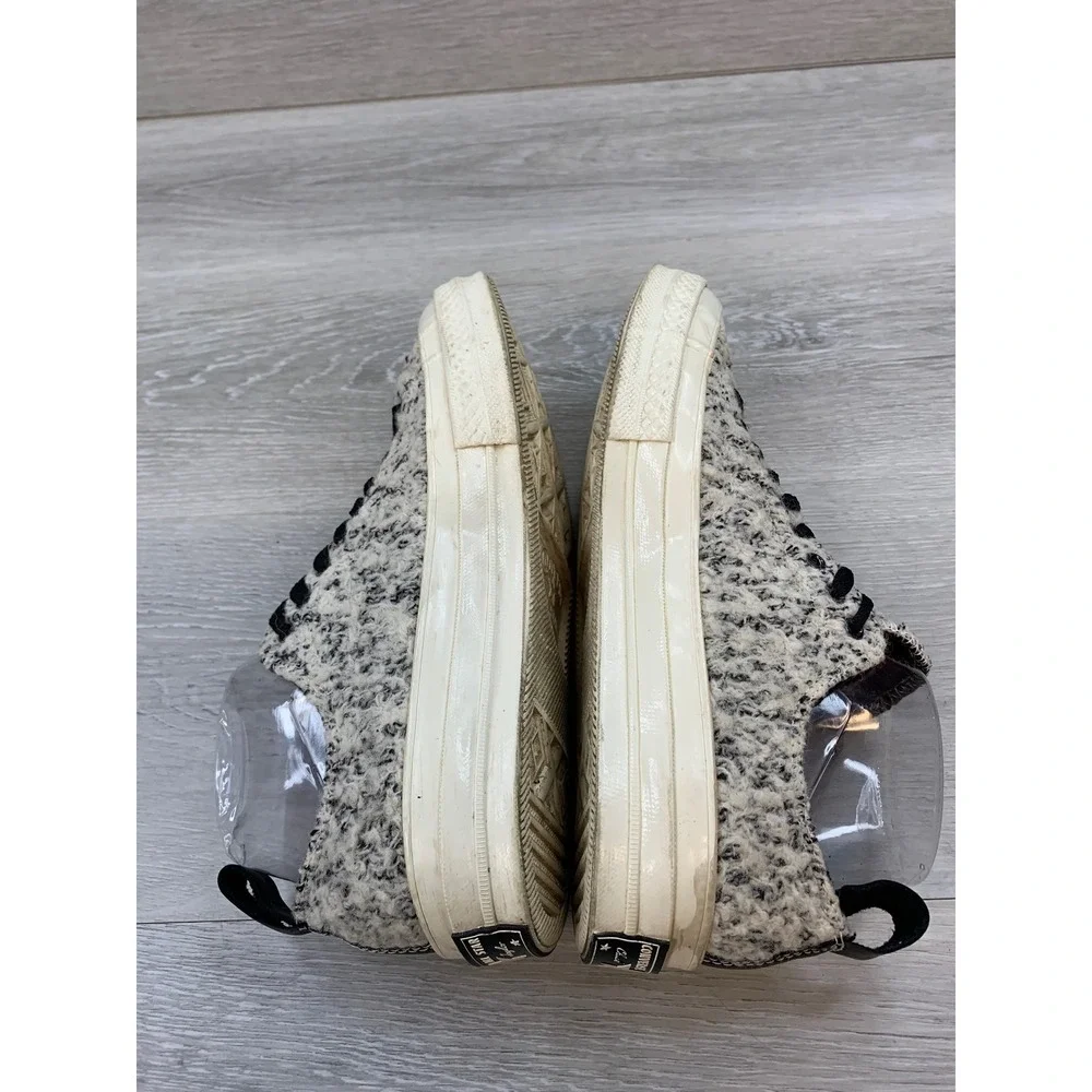 Converse Chuck 70 Low Boucle Sherpa Black White Sneakers 166254C Mens 6 Womens 8 - Picture 5 of 10